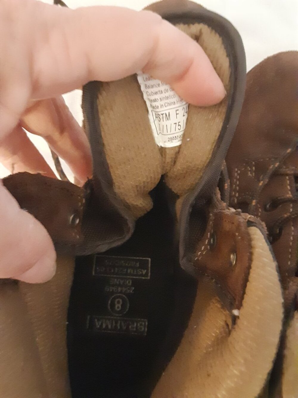 Brahma Womens Diane II steel toe work boots Sz 8.5 brown/black waterproof suede - Picture 12 of 15
